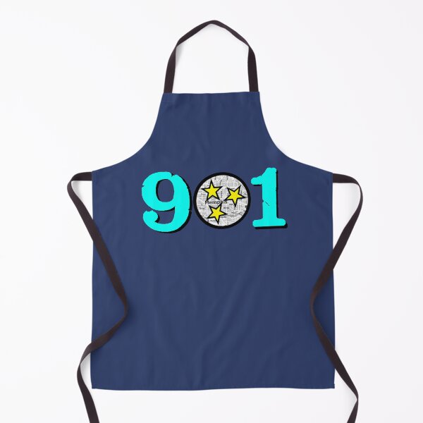 Artikelvorschau, Memphis – 901 Hellblau mit goldenen Sternen entworfen und verkauft von Pickle Wicked Designs.