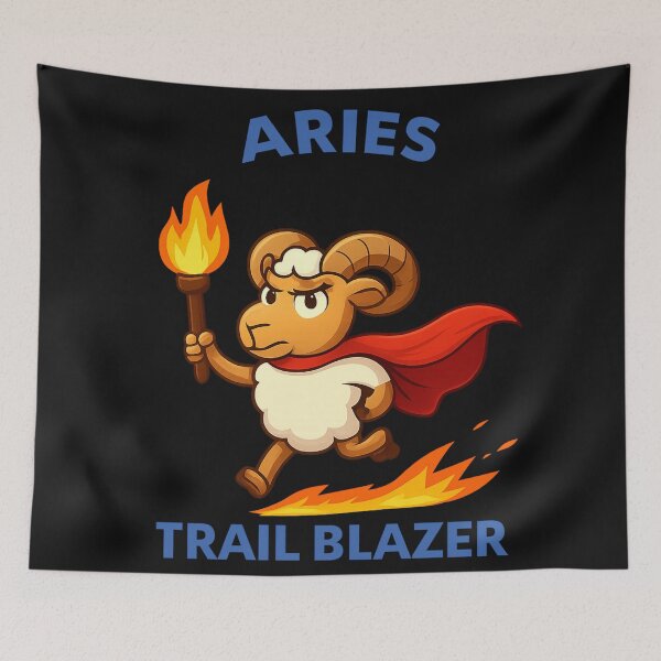 Item preview, Aries Astrology Zodiac Horoscope Rising Sign ,Trail Blazer designed and sold by JamesDunican.