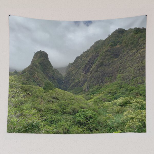 Item preview, Lush green mountains in Hawaii designed and sold by ralphsamo.