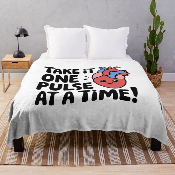 Item preview, Take It One Pulse At A Time! Cute Heart Pun designed and sold by PMCreative.