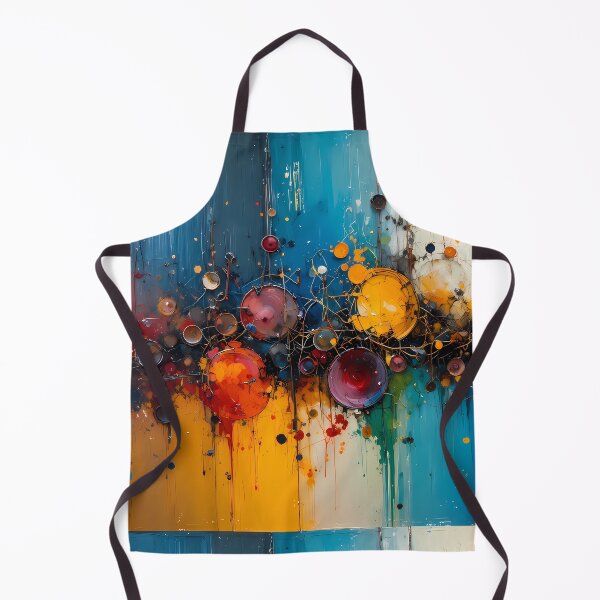 Aperçu de l'œuvre Œuvres d'art abstraites dynamiques vintage aux motifs de couleurs vibrantes créée et vendue par ART ATTACK ZONE.