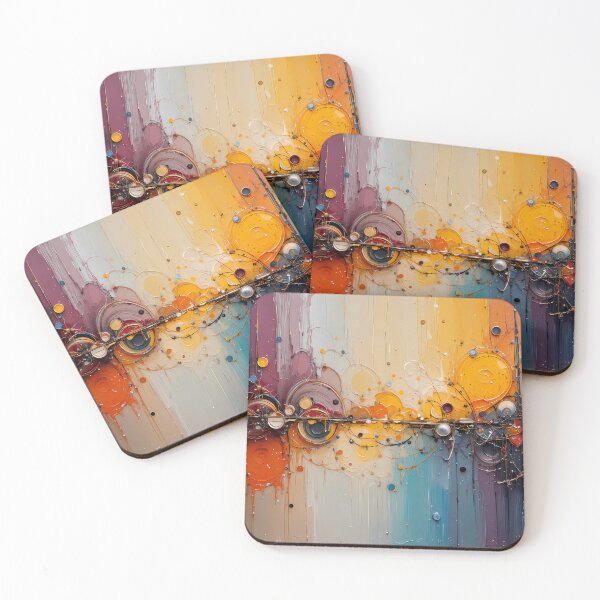 Item preview, Sticker Dynamic Abstract Art Pieces Vibrant Color Patterns designed and sold by ART ATTACK ZONE.