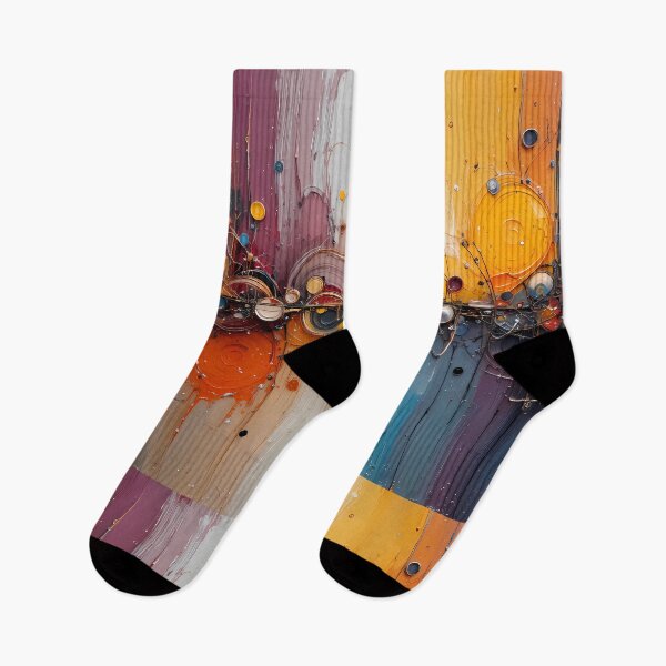 Item preview, Sticker Dynamic Abstract Art Pieces Vibrant Color Patterns designed and sold by ART ATTACK ZONE.