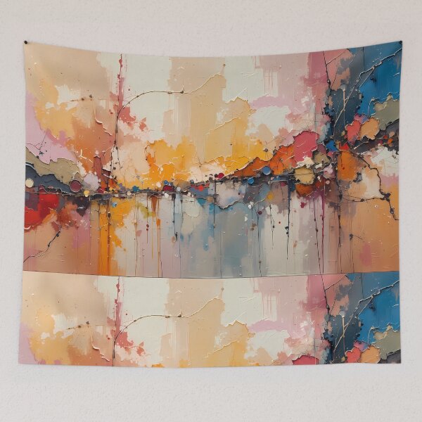 Item preview, Cat Dynamic Abstract Art Pieces Vibrant Color Patterns designed and sold by ART ATTACK ZONE.
