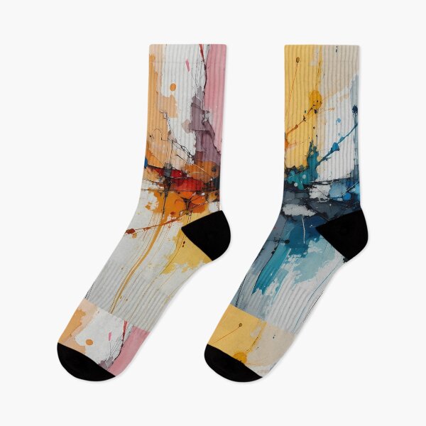 Item preview, Retro Dynamic Abstract Art Pieces Vibrant Color Patterns designed and sold by ART ATTACK ZONE.