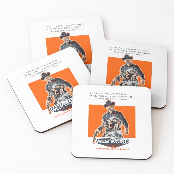 Item preview,  Live As You Like Love As You Like In The Fantastic Science Controlled Playground Of The Future Nothing Like It Ever Before Westworld Orange designed and sold by sheldonchristen.