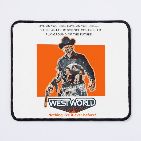 Item preview, Live As You Like Love As You Like In The Fantastic Science Controlled Playground Of The Future Nothing Like It Ever Before Westworld Orange designed and sold by sheldonchristen.
