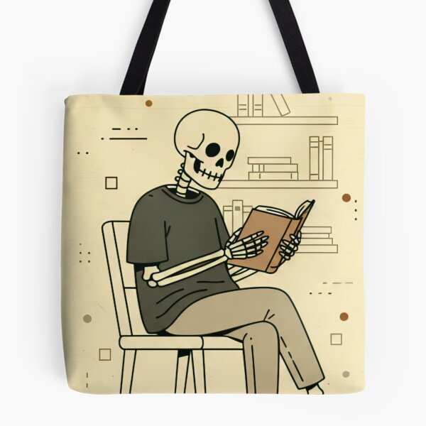 Item preview, READER | Minimalist Skeleton Streetwear Art  designed and sold by DEADLINE. .