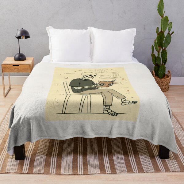 Item preview, READER | Minimalist Skeleton Streetwear Art designed and sold by DEADLINE. .
