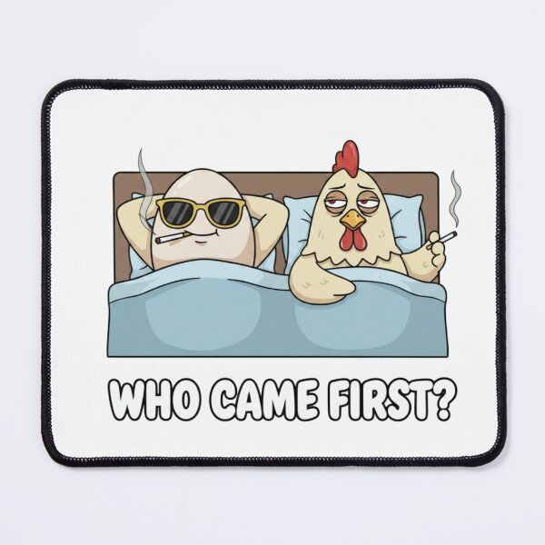 Item preview, Chicken and egg, who came first, funny chicken, funnyfits70, Humor, Funny, retro, vintages, funny quotes, animal humor, designed and sold by FunnyFits70.