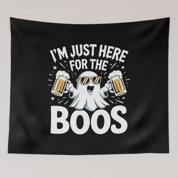 Item preview, I'm Just Here For The Boos Halloween Ghost Beer Crew men  designed and sold by KotexTemu.