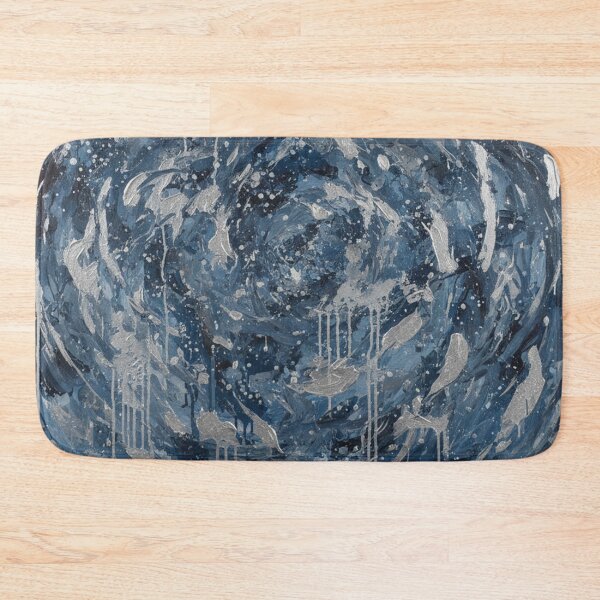 Item preview, Midnight Vortex: A Swirling Nebula of Indigo and Silver designed and sold by Owcomm.