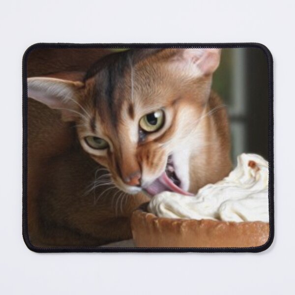 Item preview, Tawny Cat Licking Pastry – Artistic Illustration designed and sold by TreatLLC.
