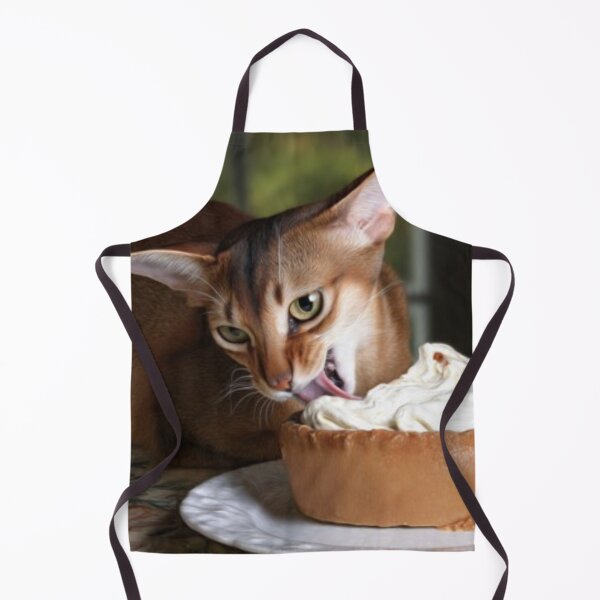 Item preview, Tawny Cat Licking Pastry – Artistic Illustration designed and sold by TreatLLC.