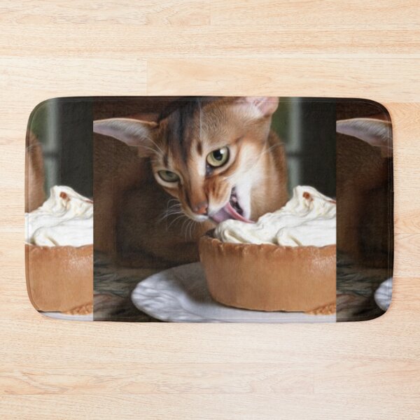Item preview, Tawny Cat Licking Pastry – Artistic Illustration designed and sold by TreatLLC.