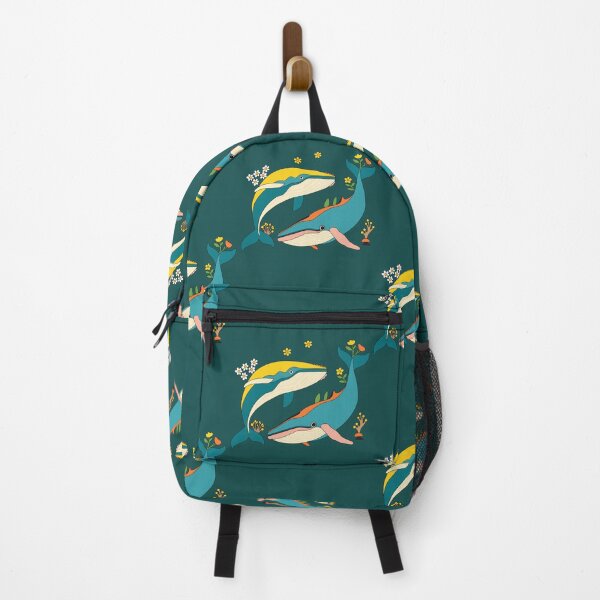 Item preview, Floral Yin Yang Whale Illustration designed and sold by Shoot-The-Moon.