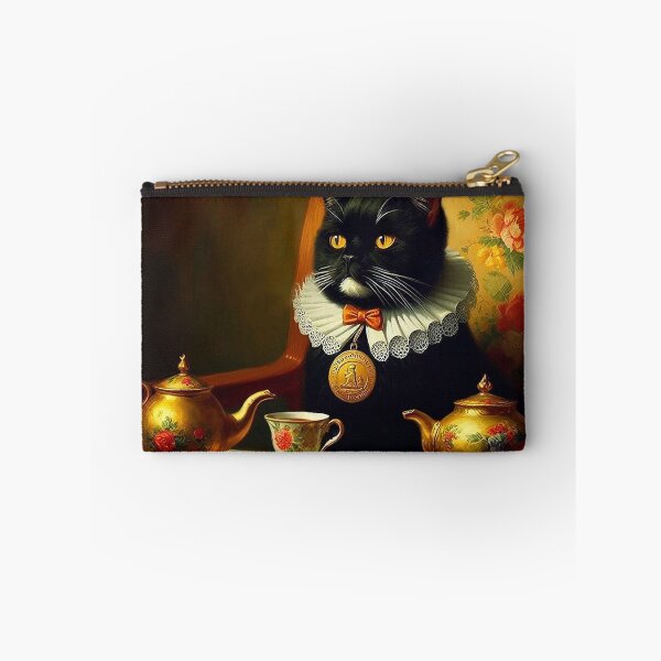 Item preview, Cat Tea Time | Funny Cat Art designed and sold by Nicole-Cherie.