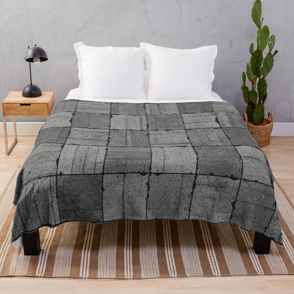 Item preview, Industrial Brutalist Stone Grid Pattern Weathered Concrete Blocks designed and sold by Owcomm.