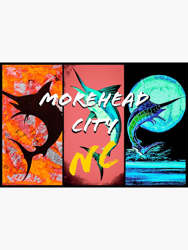 "Morehead City " Sticker by barryknauff Redbubble