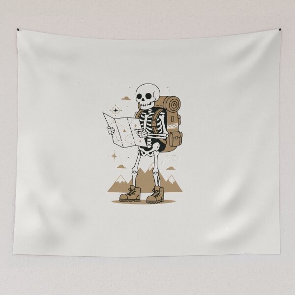 Item preview, EXPLORER | Minimalist Skeleton Streetwear Art  designed and sold by DEADLINE. .