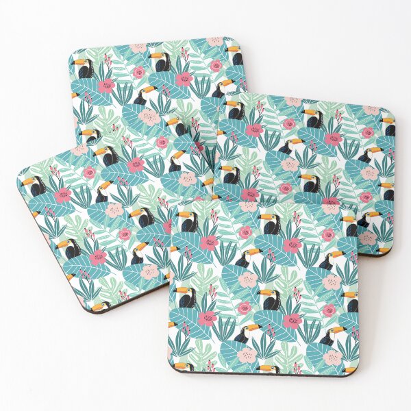 Item preview, Tropical Toucan Jungle Pattern designed and sold by PSYNOVA.