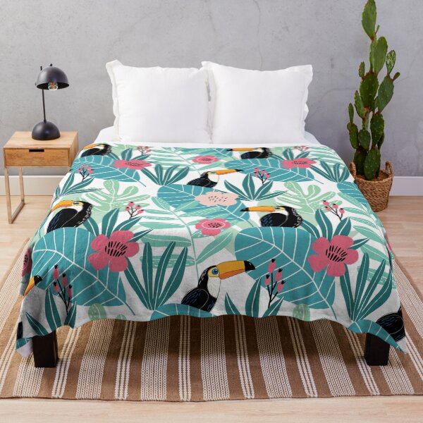 Item preview, Tropical Toucan Jungle Pattern designed and sold by PSYNOVA.