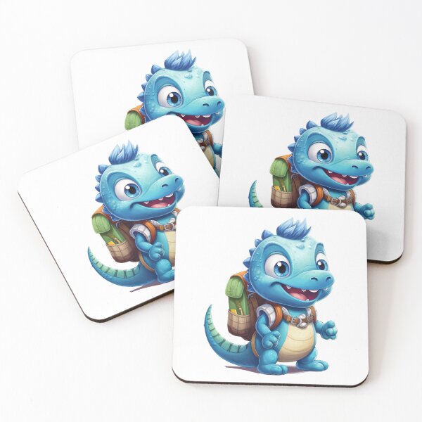 Item preview, Blue Dinosaur Back to School Adventure designed and sold by LunaPixelStudio.