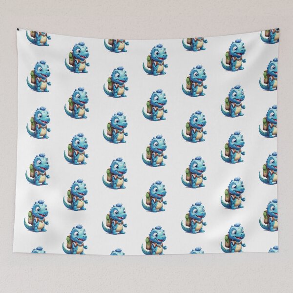 Item preview, Blue Dinosaur Back to School Adventure designed and sold by LunaPixelStudio.