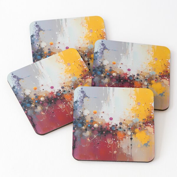 Item preview, Halloween Dynamic Abstract Art Pieces Vibrant Color Patterns designed and sold by ART ATTACK ZONE.