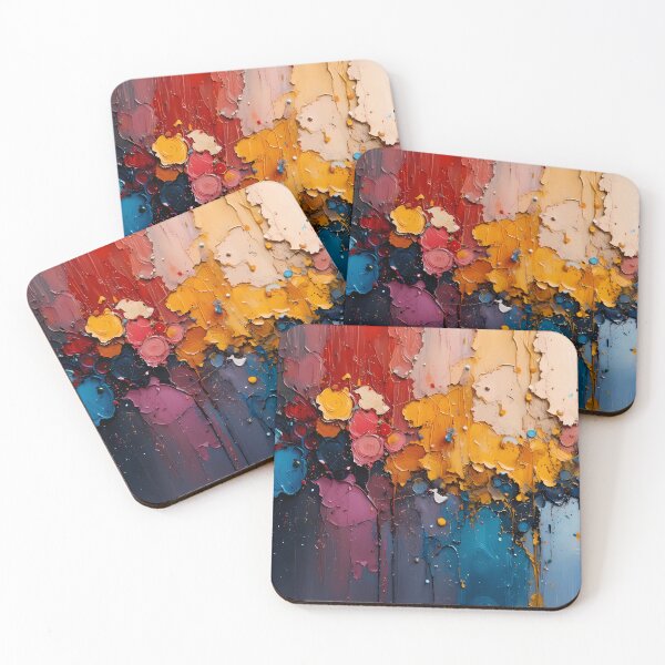 Item preview, Floral Dynamic Abstract Art Pieces Vibrant Color Patterns designed and sold by ART ATTACK ZONE.