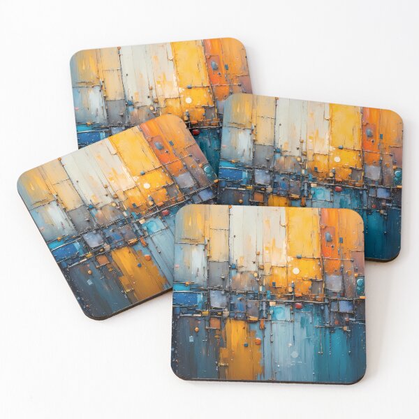 Item preview, Minimalist Dynamic Abstract Art Pieces Vibrant Color Patterns designed and sold by ART ATTACK ZONE.