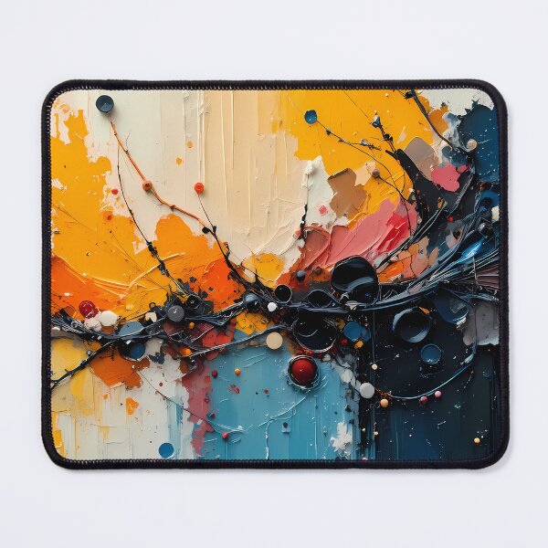 Item preview, Gaming Dynamic Abstract Art Pieces Vibrant Color Patterns designed and sold by ART ATTACK ZONE.