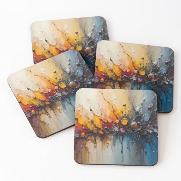 Item preview, Introvert Dynamic Abstract Art Pieces Vibrant Color Patterns designed and sold by ART ATTACK ZONE.