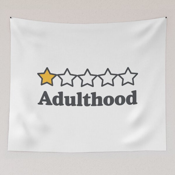 Item preview, Adulting One Star Review Would Not Recommend Funny designed and sold by GiftsForge.