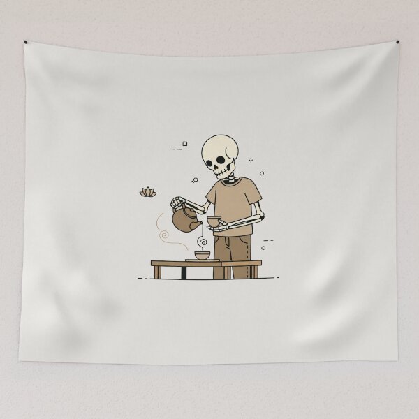 Item preview, HERBALIST | Minimalist Skeleton Streetwear Art  designed and sold by DEADLINE. .