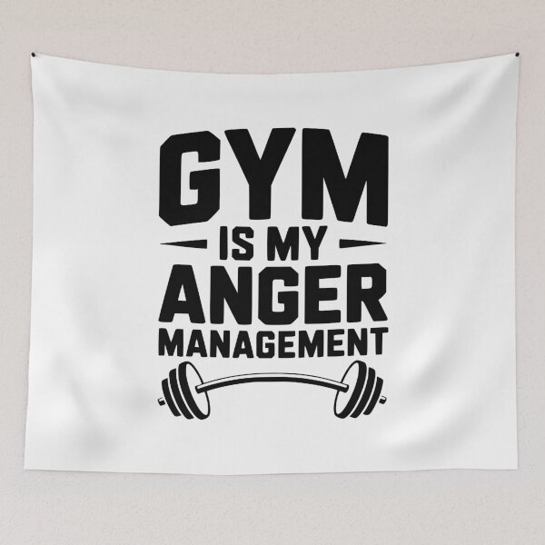 Item preview, Gym Is My Anger Management designed and sold by Frank Ring.