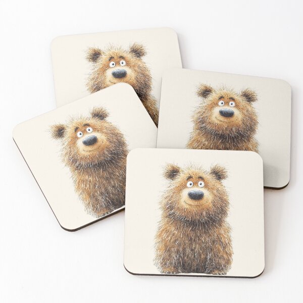 Item preview, Cute GRiZZLY BeaR PRiNT ' The Happy Bear ' BY SHiRLeY MacARTHuR designed and sold by Shirley MacArthur Art.