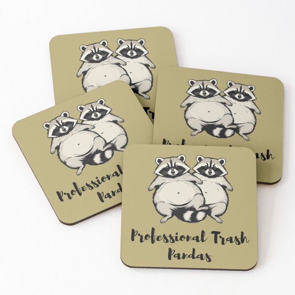 Item preview, Professional Trash Pandas Funny Raccoon Duo Cute Animal Art" designed and sold by SilentPowerArt.