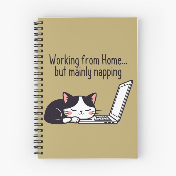 Item preview, Lazy Cat Working From Home But Mainly Napping designed and sold by SilentPowerArt.