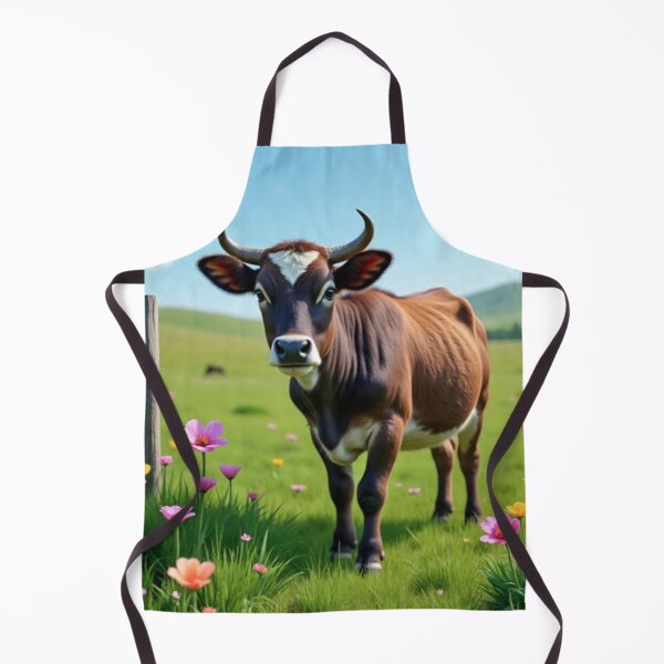 Item preview, Pastoral Cow in Meadow – Artistic Illustration designed and sold by TreatLLC.