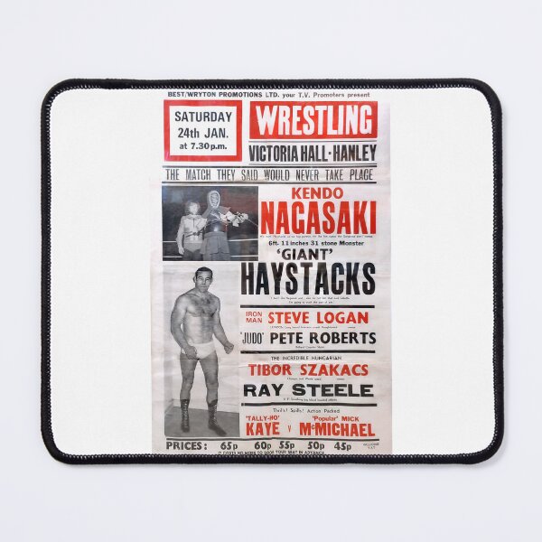Item preview, Giant Haystacks, vintage wrestling poster. designed and sold by JonDelorme.