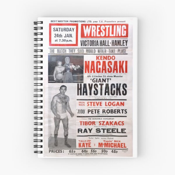 Item preview, Giant Haystacks, vintage wrestling poster. designed and sold by JonDelorme.