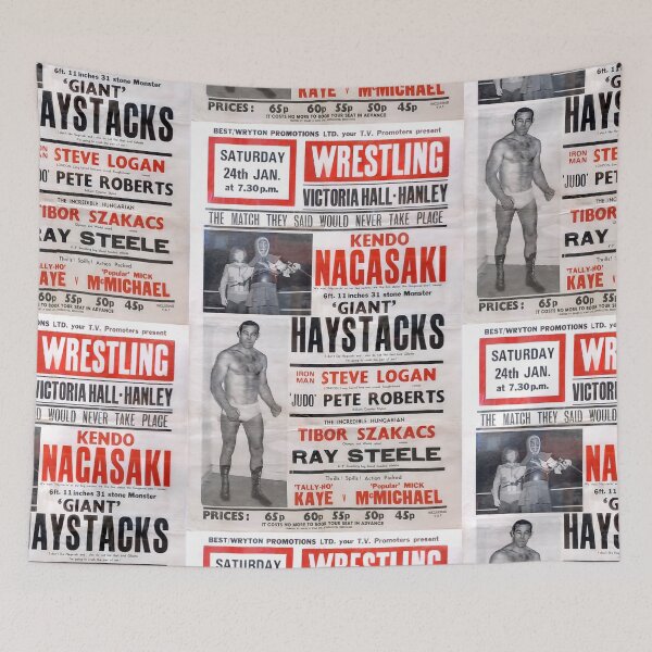 Item preview, Giant Haystacks, vintage wrestling poster. designed and sold by JonDelorme.