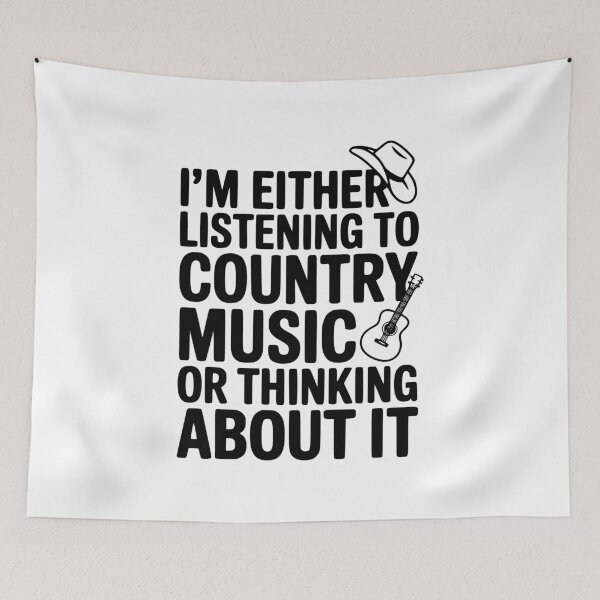 Item preview, I'm Either Listening to Country Music or Thinking About It designed and sold by Frank Ring.