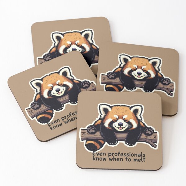 Item preview, Just Hanging On ♡ Sleepy Red Panda  designed and sold by SilentPowerArt.