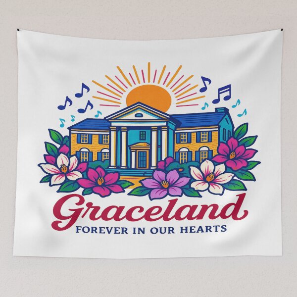 Item preview, Graceland Glory – A Memphis Landmark in Bloom designed and sold by Globalcitytees.