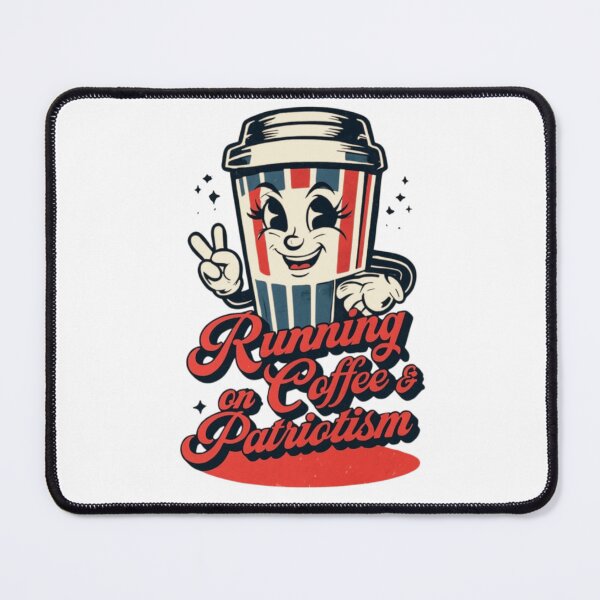 Item preview, Funny Government Worker Shirt – Bureaucracy Humor Tee - Running on Coffee and Patriotism designed and sold by Quietest Riot.