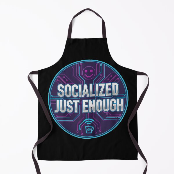 Item preview, Socialized Just Enough Retro Tech Circuit Graphic designed and sold by Owcomm.