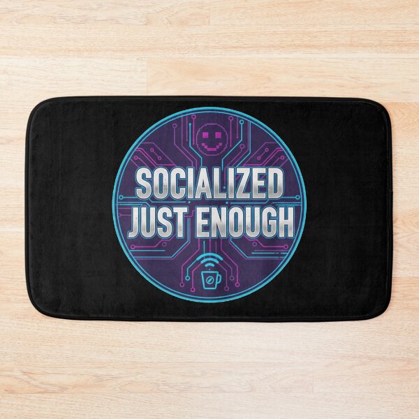 Item preview, Socialized Just Enough Retro Tech Circuit Graphic designed and sold by Owcomm.