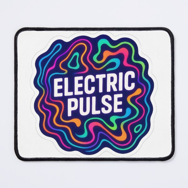 Item preview, Electric Pulse – Psychedelic Neon Energy Music Art designed and sold by |TRSSHOP|.